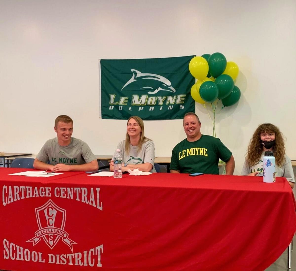 High school swimming: Carthage’s Badalato commits to Le Moyne, doesn’t stop working