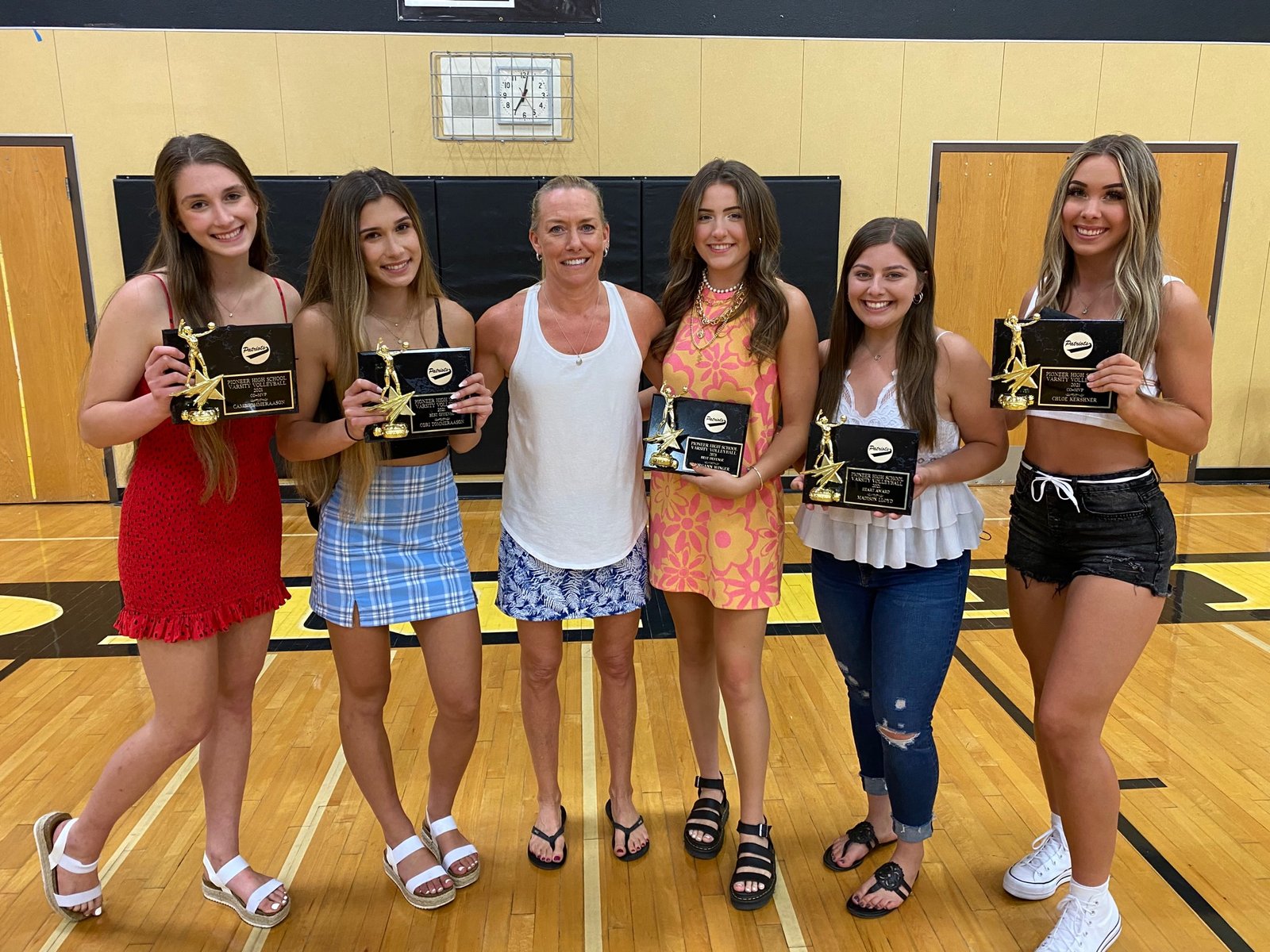 Pioneer High School volleyball seniors played huge role in league title